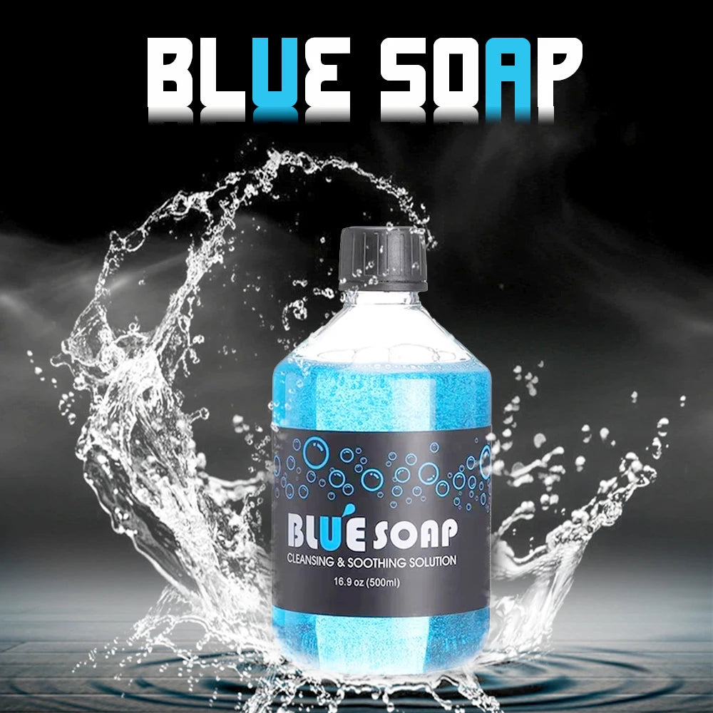 KVM Tattoo Blue Soap with Foaming Bottle Tattoo Kit Soothing Solution Avoiding Skin Irritation Cleaning Tool Tattoo Supplies