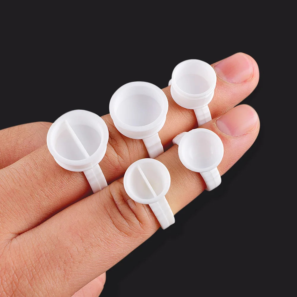 Disposable Pigment Ink Rings – 100pcs | S to XL | Tattoo & PMU