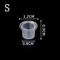 POSEIDON Tattoo Ink Cups 1000pcs — Disposable Clear Plastic Pigment Holder (S/M/L)