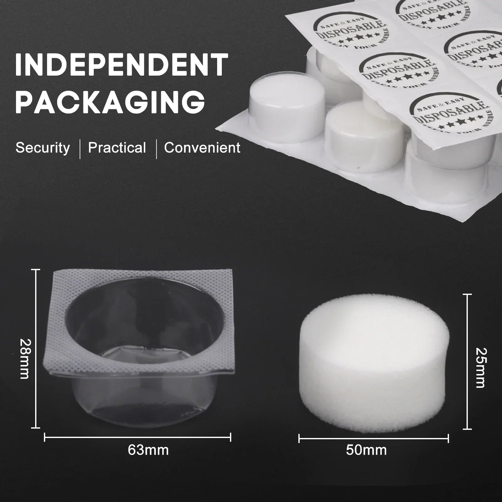 Disposable Tattoo Ink Palette Tray — Thickened Pigment Holder (12/24pcs)