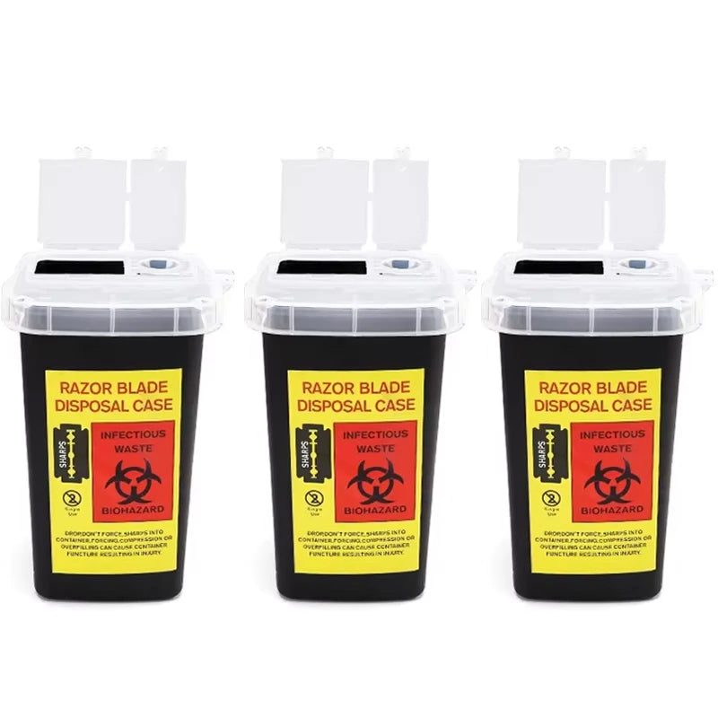 Disposable Sharps Container – 1L Tattoo Needle Waste Box | 1 or 3pcs