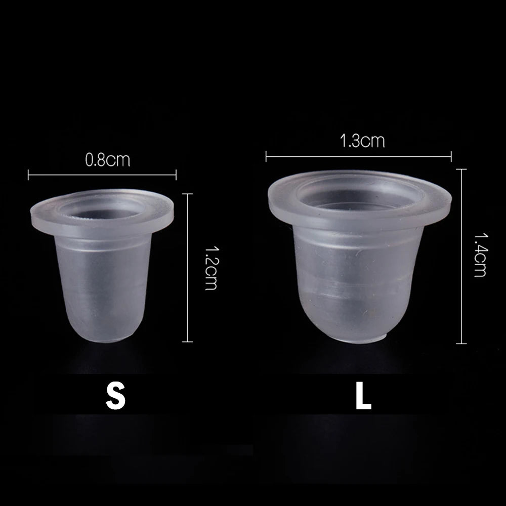 EMALLA Silicone Tattoo Ink Cups — Disposable Pigment Holder (100/500/1000pcs)