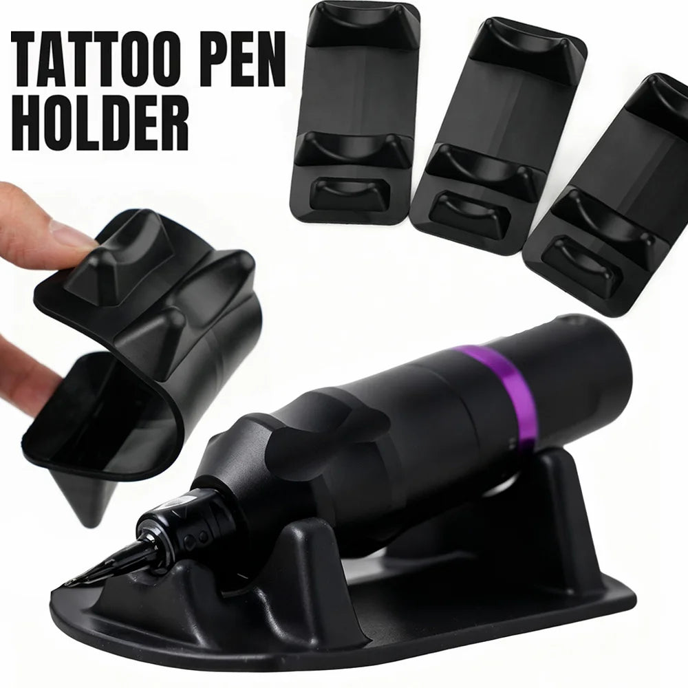 Rubber Tattoo Pen & Machine Holder Stand – Anti-Slip | 1 or 2pcs