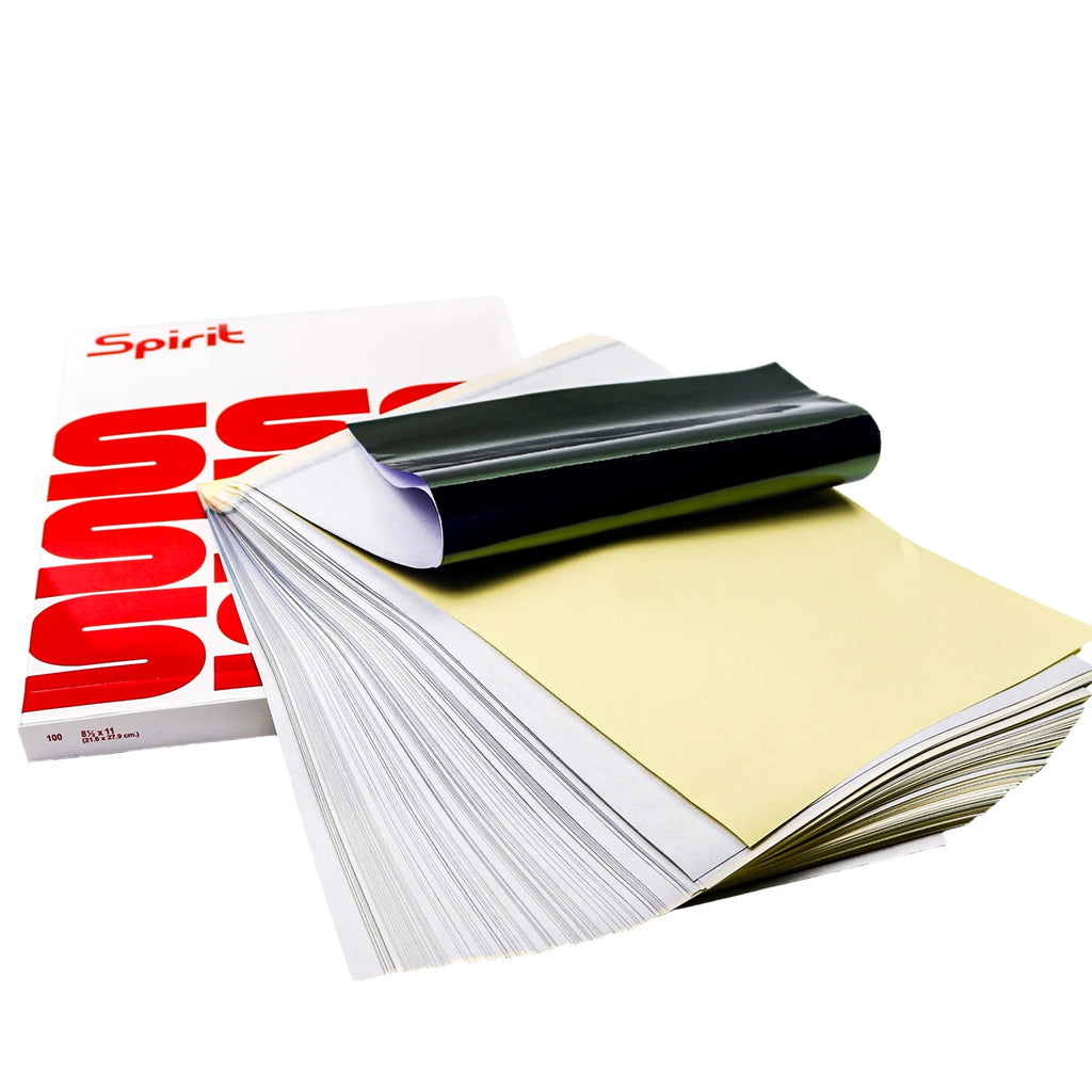 Tattoo Transfer Stencil Paper A4 — 4-Layer Thermal Carbon Paper (20/50/100pcs)
