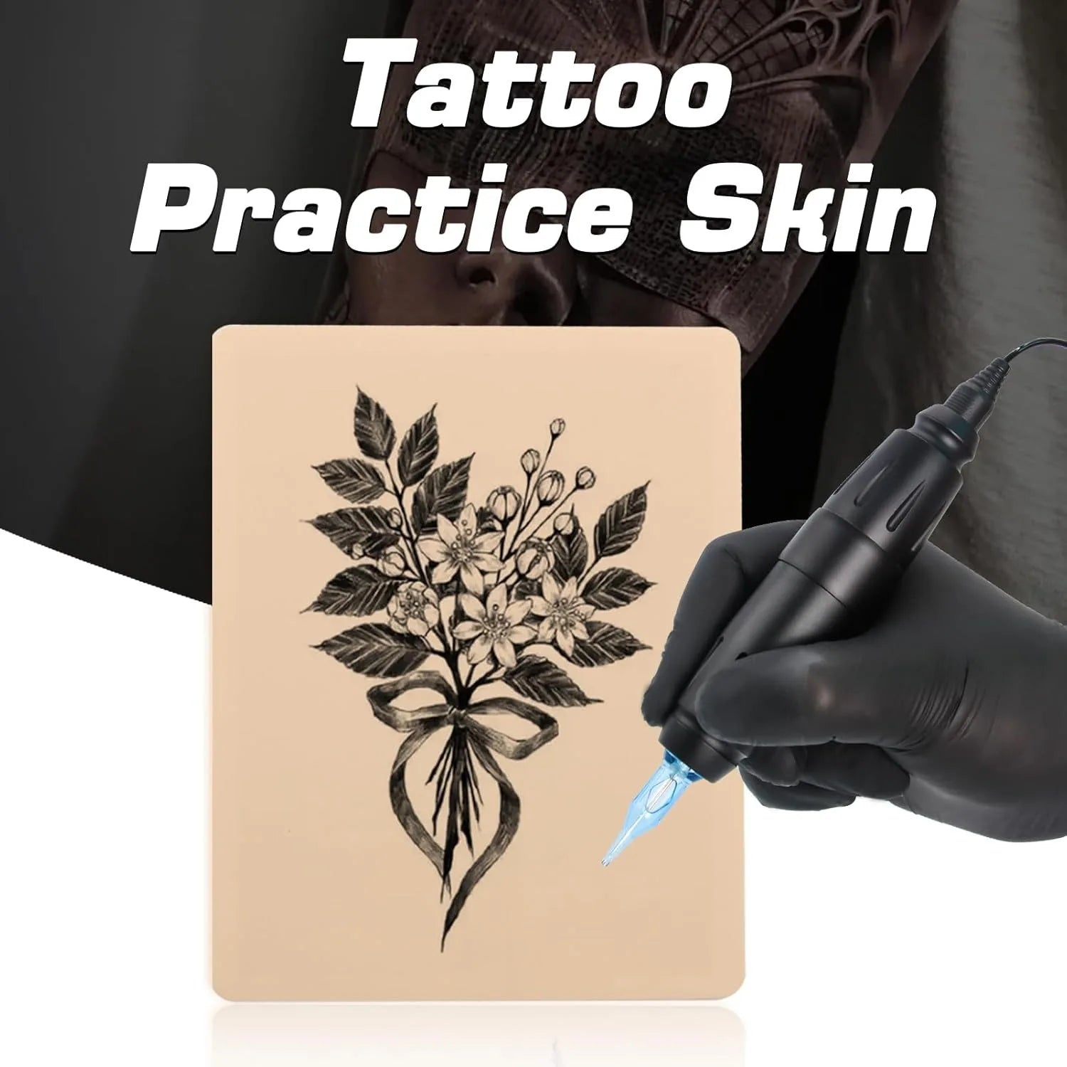 Tattoo Practice Skin – Double Sided Synthetic Leather | 3, 5 and 10 pcs