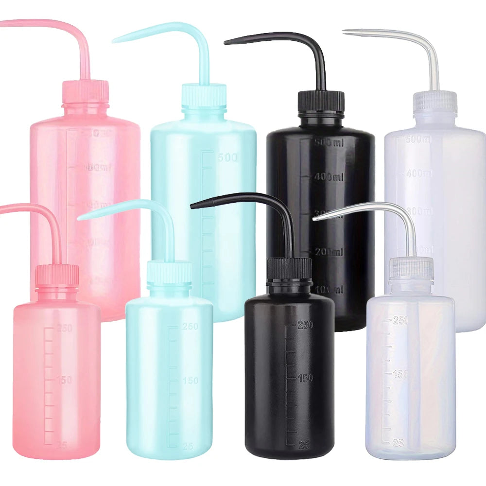 Tattoo Squeeze Wash Bottle — 250ml / 500ml (Pink/White/Blue/Black)