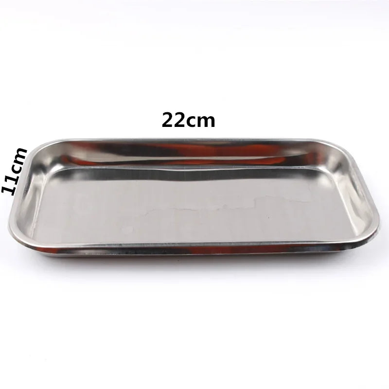 Stainless Steel Tattoo Equipment Tray – 22×11cm