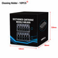 Disposable Tattoo Cartridge Needle Tray – 10 & 20pcs | Transparent Plastic