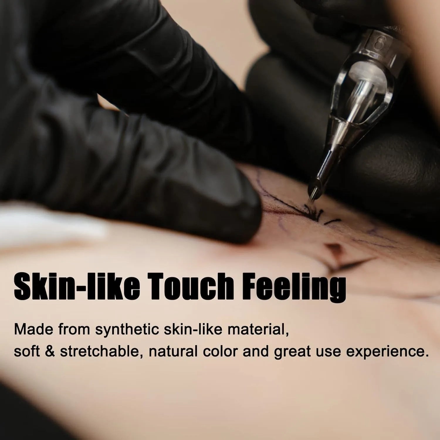 Tattoo Practice Skin – Double Sided Synthetic Leather | 3, 5 and 10 pcs