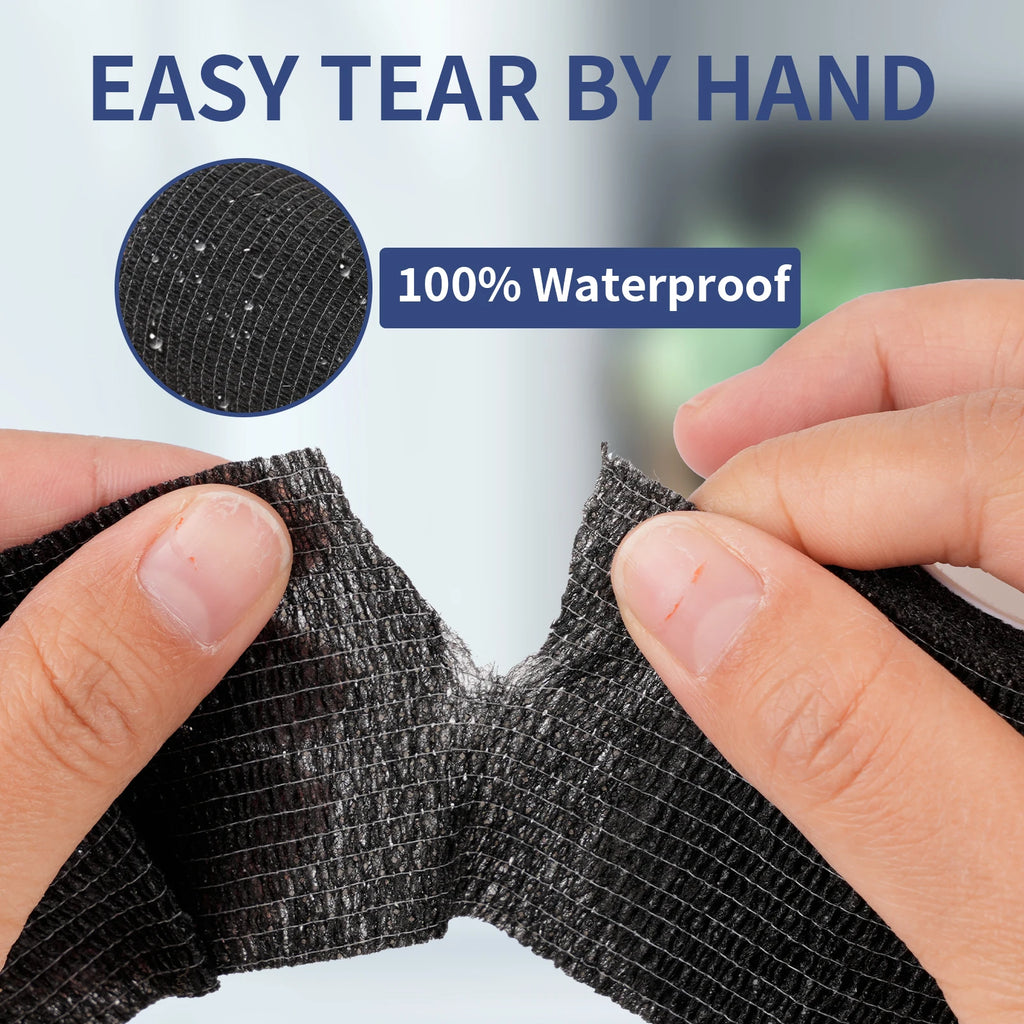 Disposable Tattoo Grip Cover Wrap — Self-Adhesive Bandage Tape (3/6/12/24/48pcs)