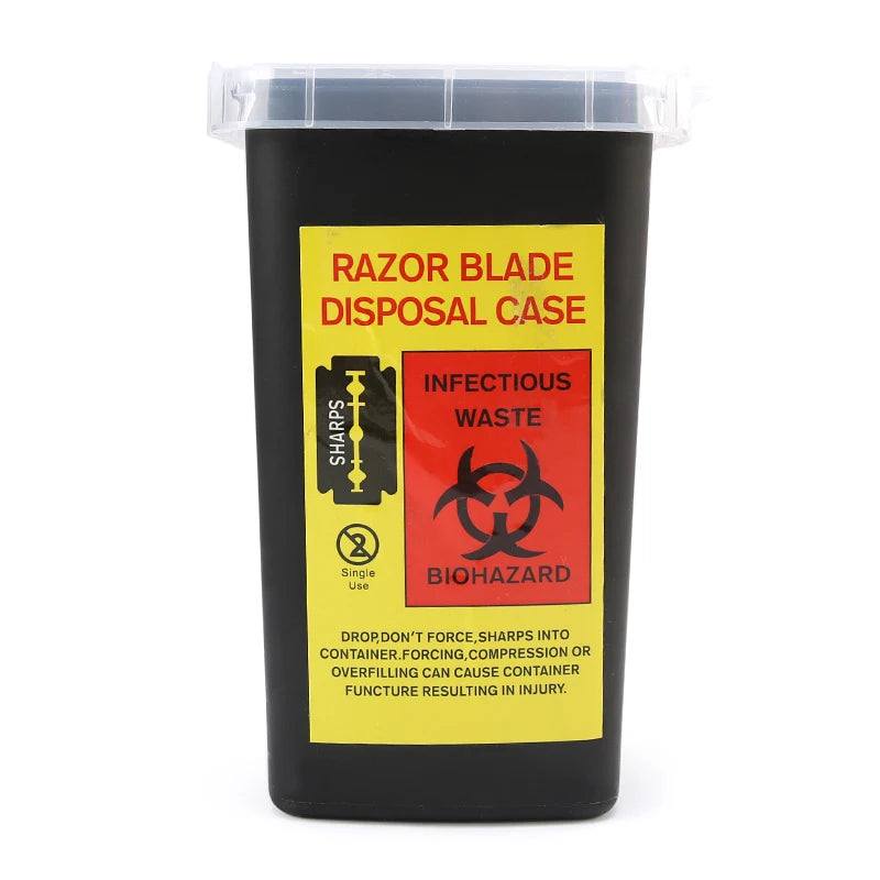 Disposable Sharps Container – 1L Tattoo Needle Waste Box | 1 or 3pcs