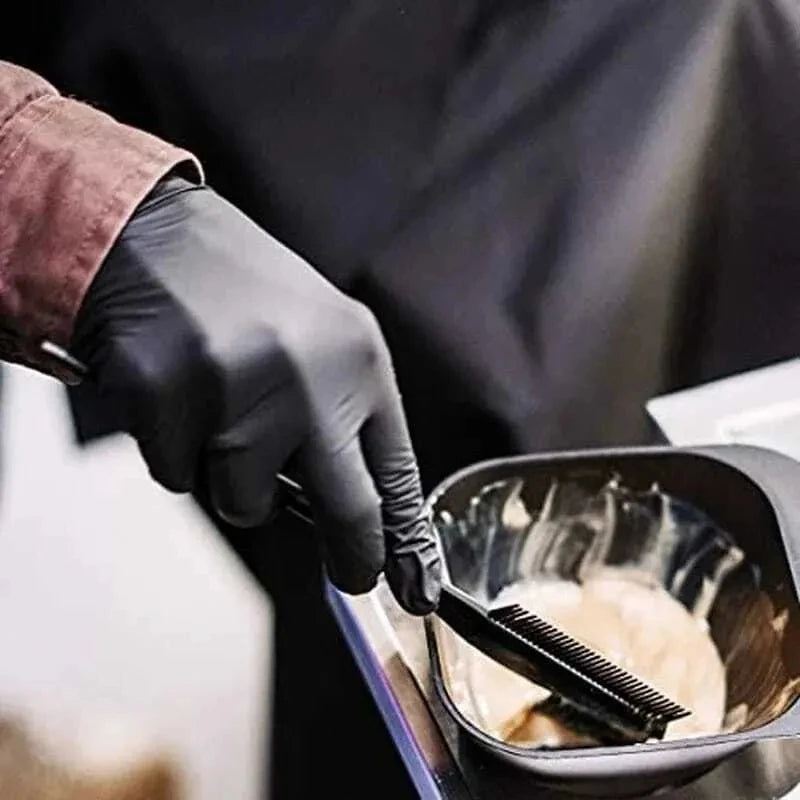 Black Nitrile Disposable Gloves — Tattoo Artist Grade (20/50/100pcs)