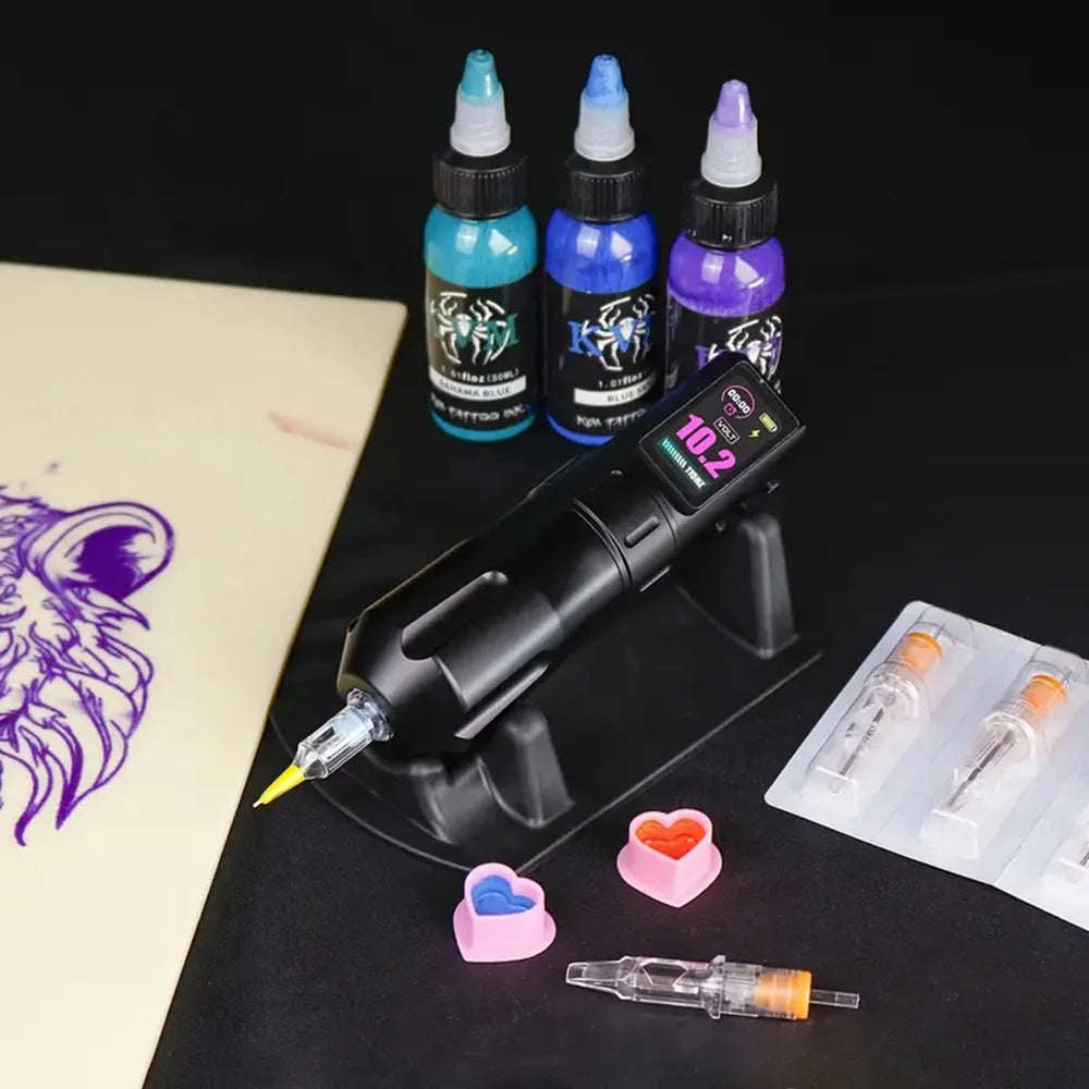 Rubber Tattoo Pen & Machine Holder Stand – Anti-Slip | 1 or 2pcs