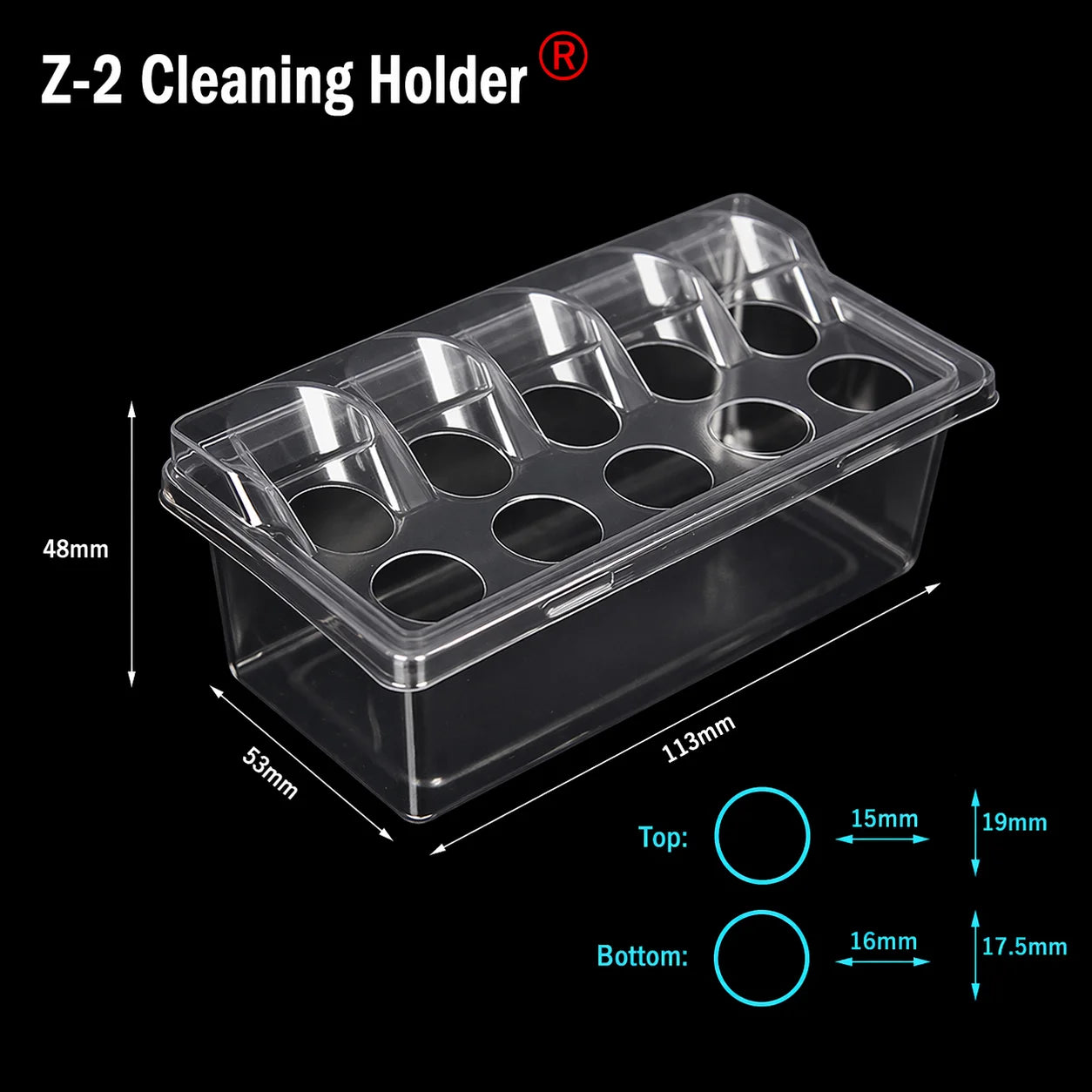 Disposable Tattoo Cartridge Needle Tray – 10 & 20pcs | Transparent Plastic
