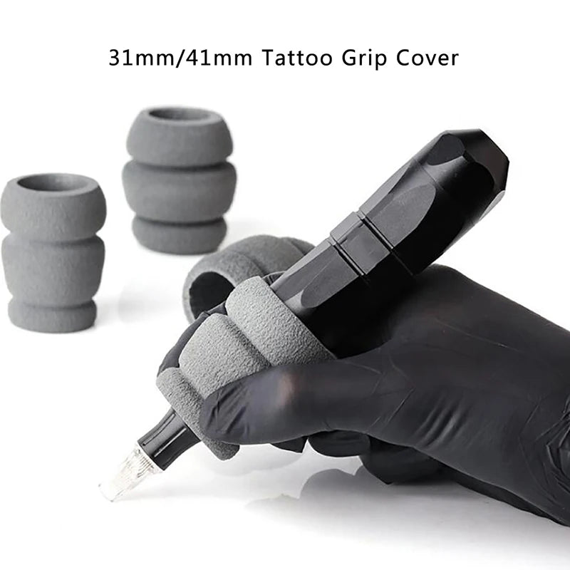 Memory Foam Tattoo Grip Cover – 31mm & 41mm | Anti-Vibration