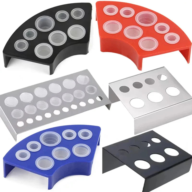 Tattoo Ink Cup Holder Stand – 7 to 23 Holes | Metal & Plastic