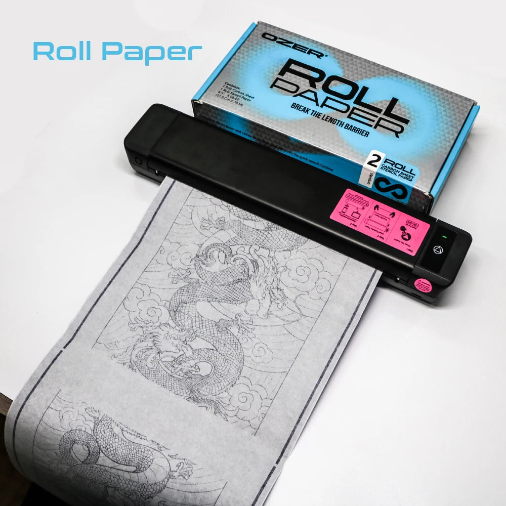 OZER Roll Paper – Thermal Transfer Paper Roll 5"×98ft | 2 Rolls per Box