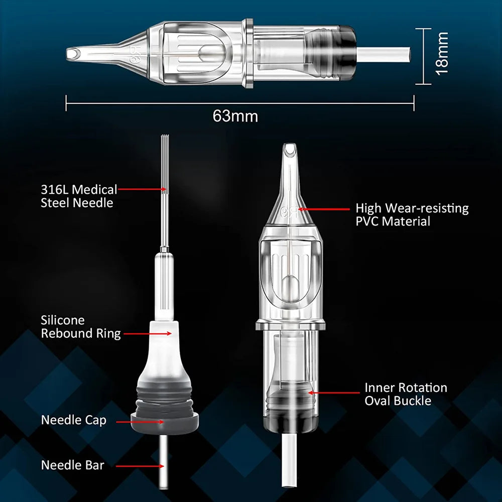 EMALLA Tattoo Cartridge Needles — RL RS M1 RM
