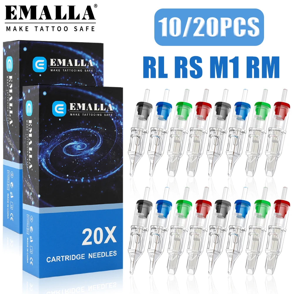 EMALLA Tattoo Cartridge Needles — RL RS M1 RM