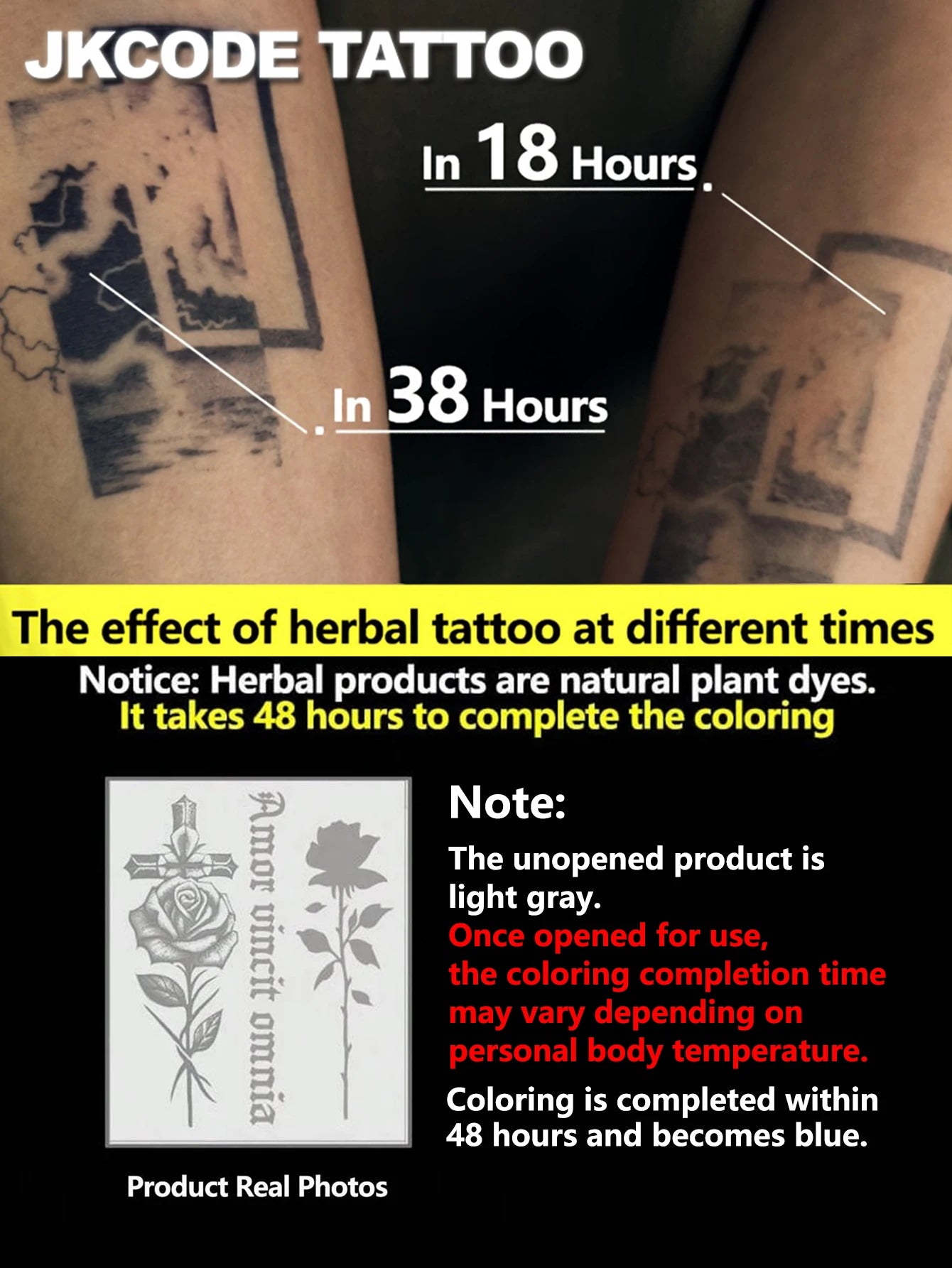 Get Rich Or Die Trying. Semi-Permanent Tattoo for 1 to 2 weeks.